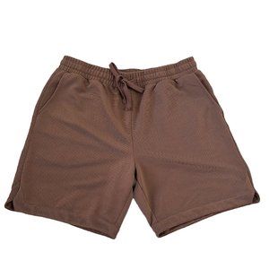 Fashion Nova NovaMen Shorts Brown Size XL Unwritten Rules Textured Pre-owned